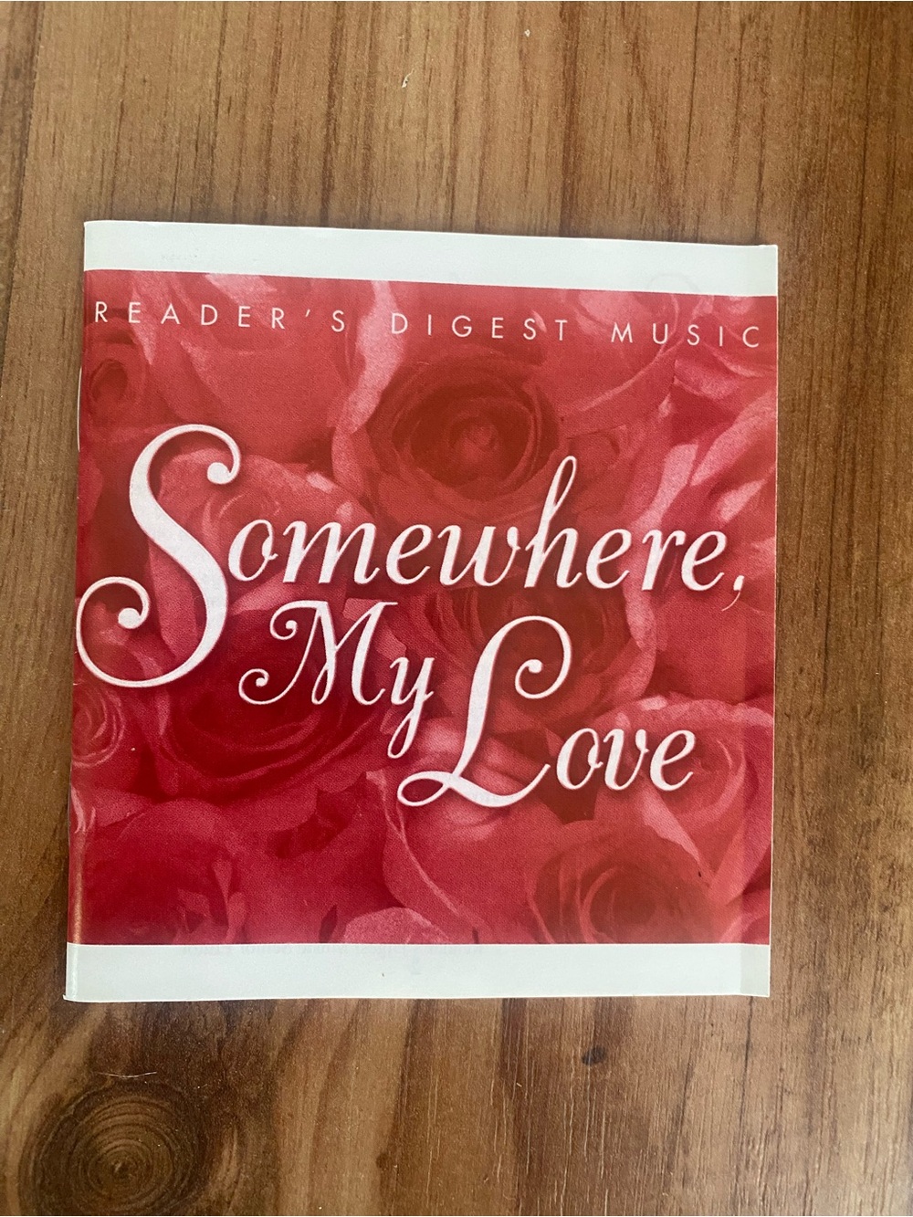 Readers Digest Music - SOMEWHERE MY LOVE-4 Disc set with booklet - 75 Love songs